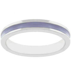 Lavender Enamel Eternity Ring - Flyclothing LLC