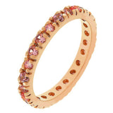 Pink Cubic Zirconia Eternity Ring - Flyclothing LLC