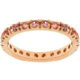 Pink Cubic Zirconia Eternity Ring - Flyclothing LLC