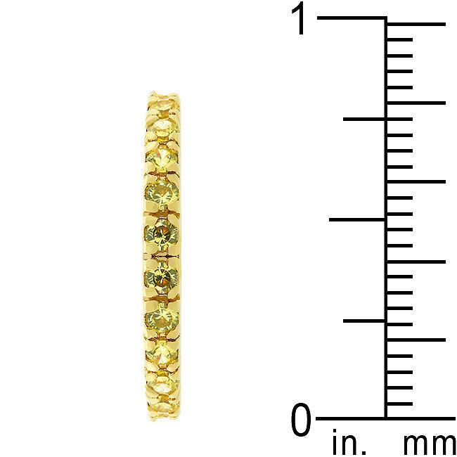 Yellow Cubic Zirconia Eternity Ring - Flyclothing LLC