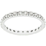 Clear Cubic Zirconia Eternity Ring - Flyclothing LLC