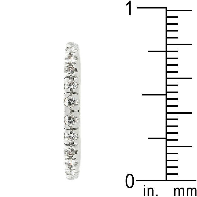 Clear Cubic Zirconia Eternity Ring - Flyclothing LLC