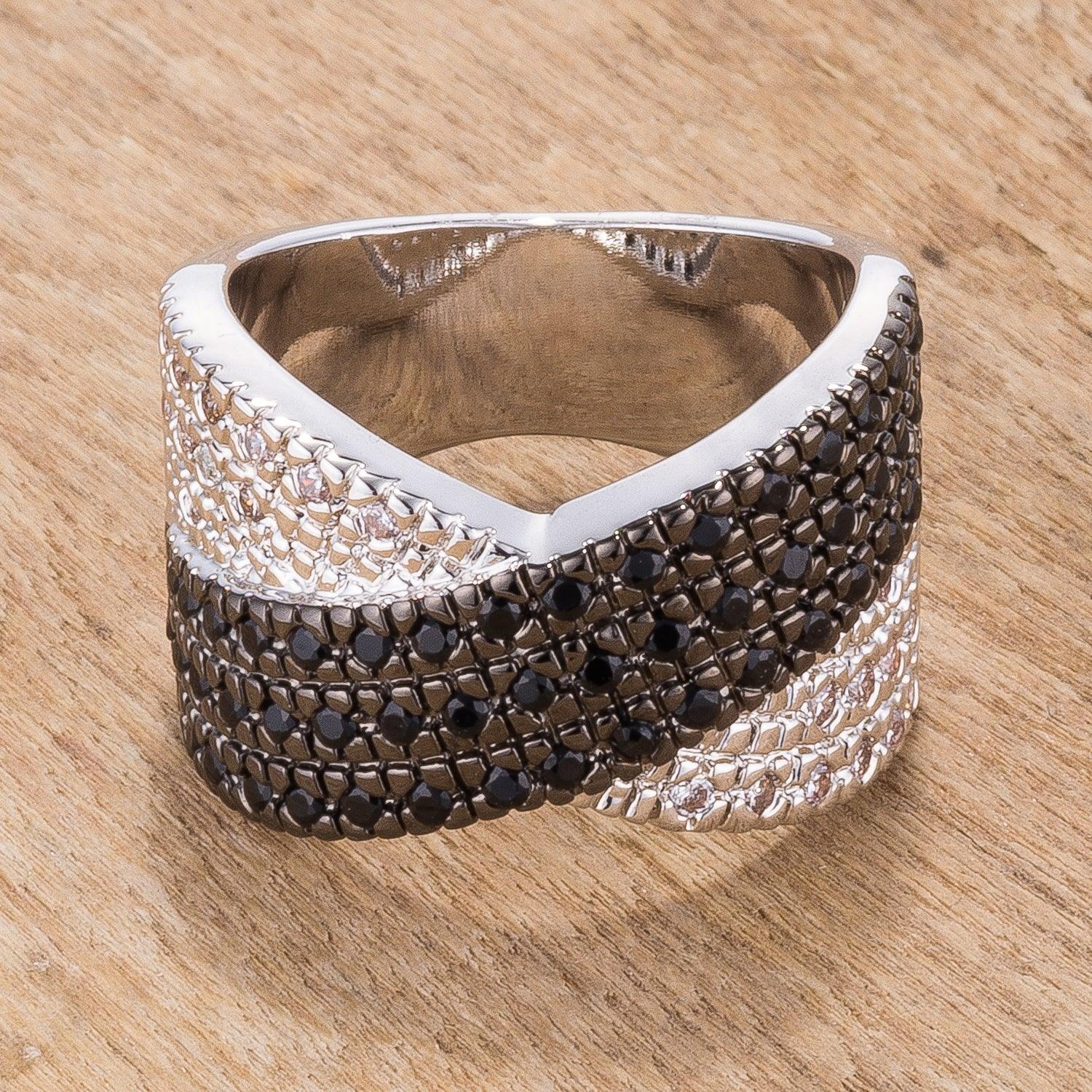 Cross Pattern Cocktail Ring - Flyclothing LLC