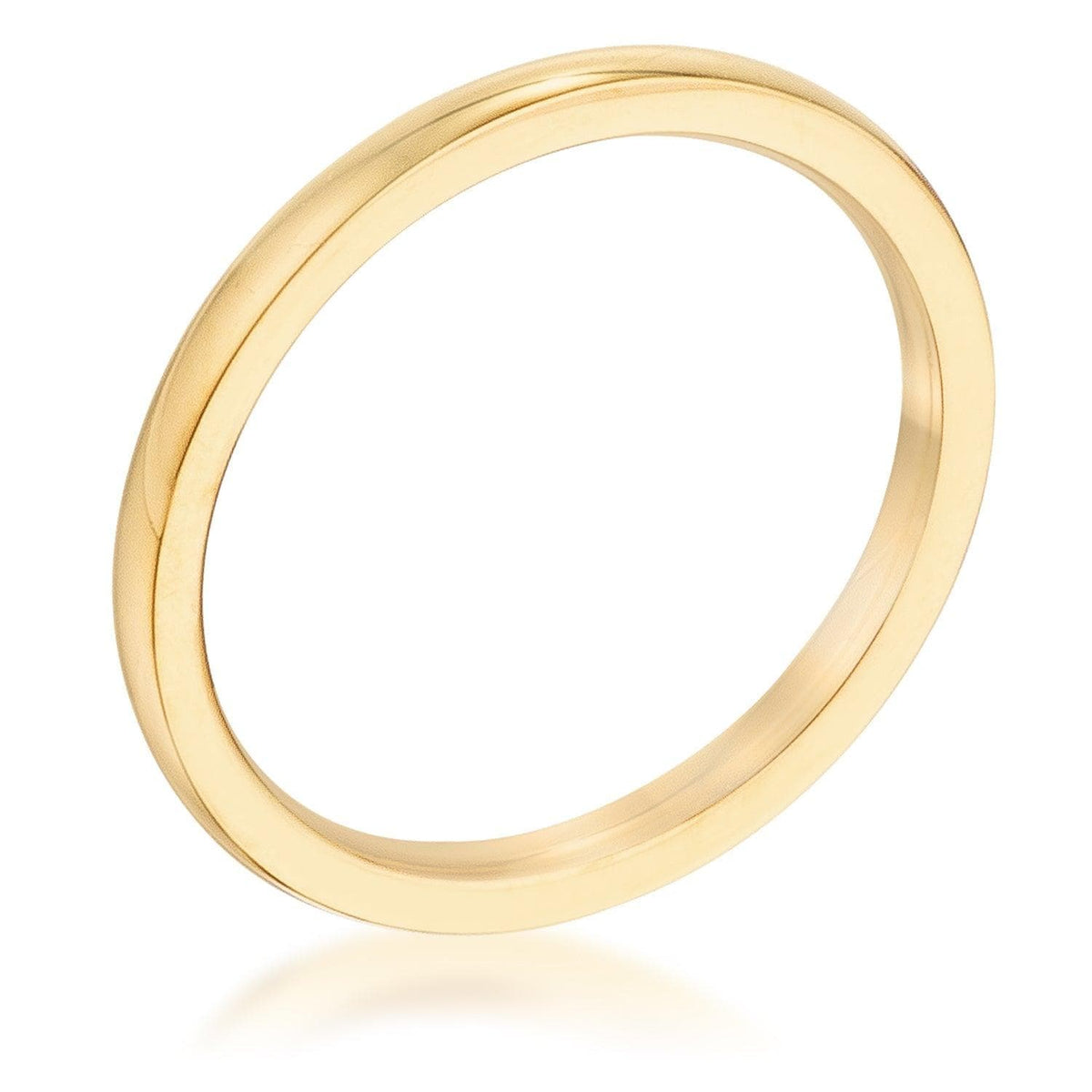 2 mm IPG Gold Stainless Steel Wedding Band - JGI