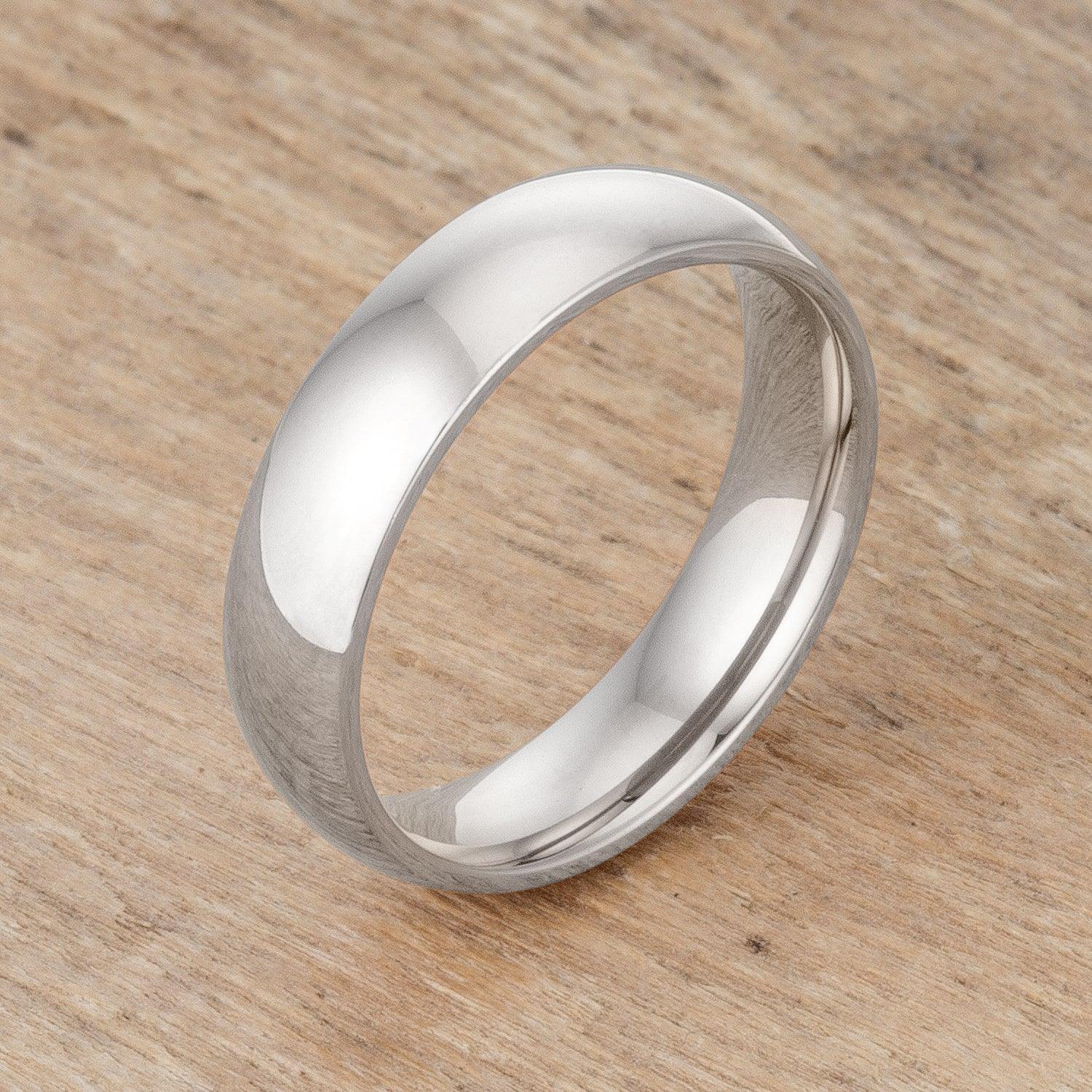 5 mm Stainless Wedding Band - Flyclothing LLC