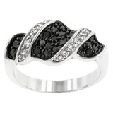 Cubic Zirconia Swirl Ring - Flyclothing LLC