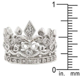 Cubic Zirconia Crown Eternity Ring - Flyclothing LLC