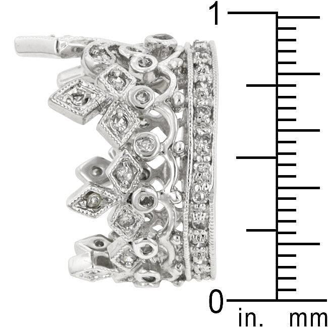 Cubic Zirconia Crown Eternity Ring - Flyclothing LLC