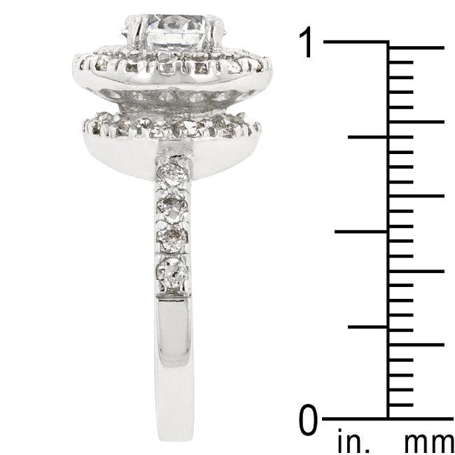 Rhodium Plated Majestic Ring - Flyclothing LLC