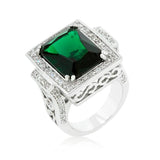 Emerald Green Classic Cocktail Ring - Flyclothing LLC