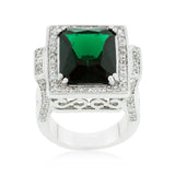 Emerald Green Classic Cocktail Ring - Flyclothing LLC