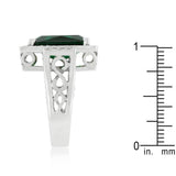 Emerald Green Classic Cocktail Ring - Flyclothing LLC