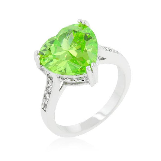 Apple Green Heart Ring - Flyclothing LLC