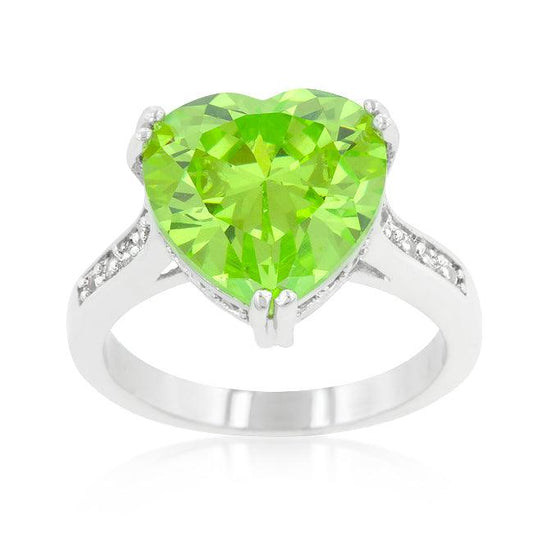 Apple Green Heart Ring - Flyclothing LLC