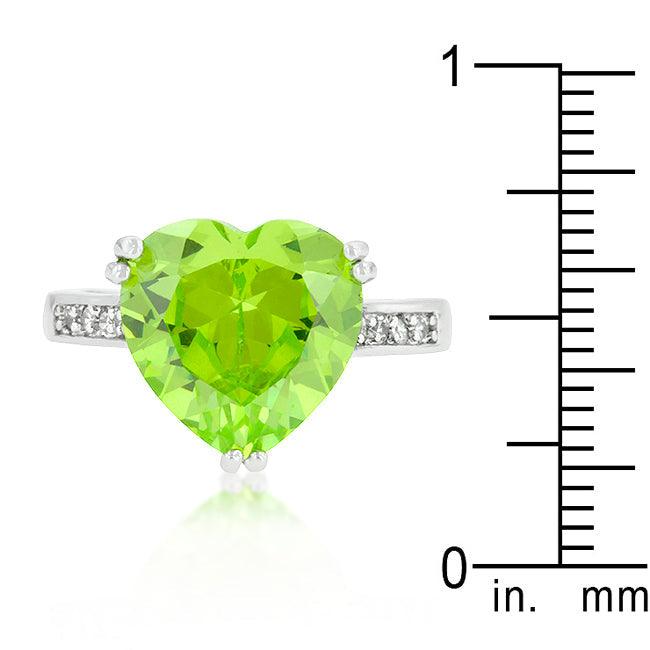 Apple Green Heart Ring - Flyclothing LLC