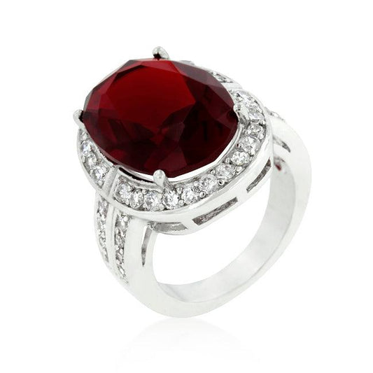 Ruby Red Cocktail Ring - Flyclothing LLC