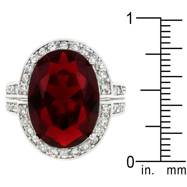 Ruby Red Cocktail Ring - Flyclothing LLC