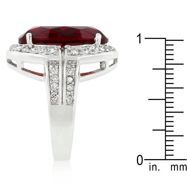 Ruby Red Cocktail Ring - Flyclothing LLC