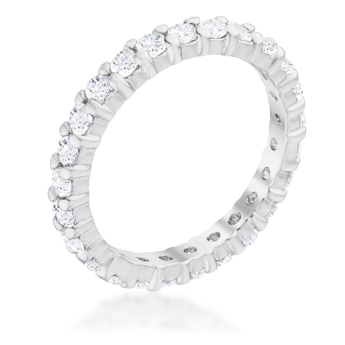 Cubic Zirconia Eternity Band - Flyclothing LLC