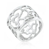 Filigree Matte Rhodium Ring - Flyclothing LLC