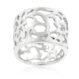 Filigree Matte Rhodium Ring - Flyclothing LLC