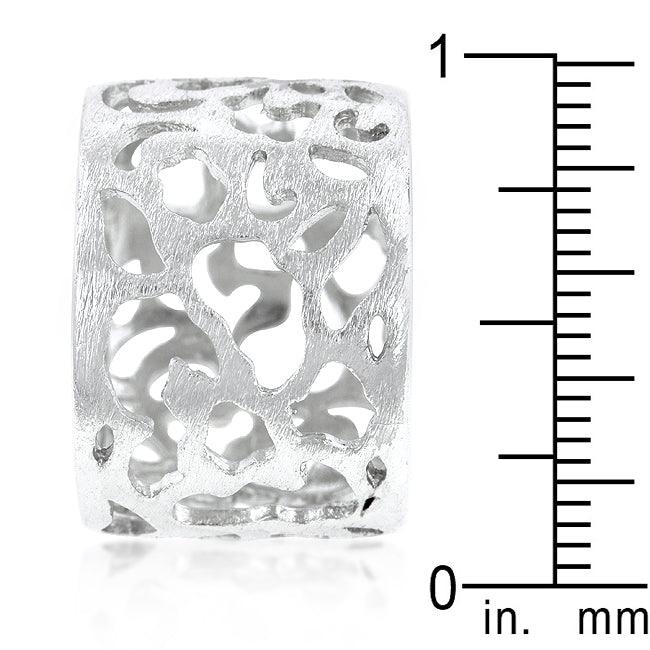 Filigree Matte Rhodium Ring - Flyclothing LLC