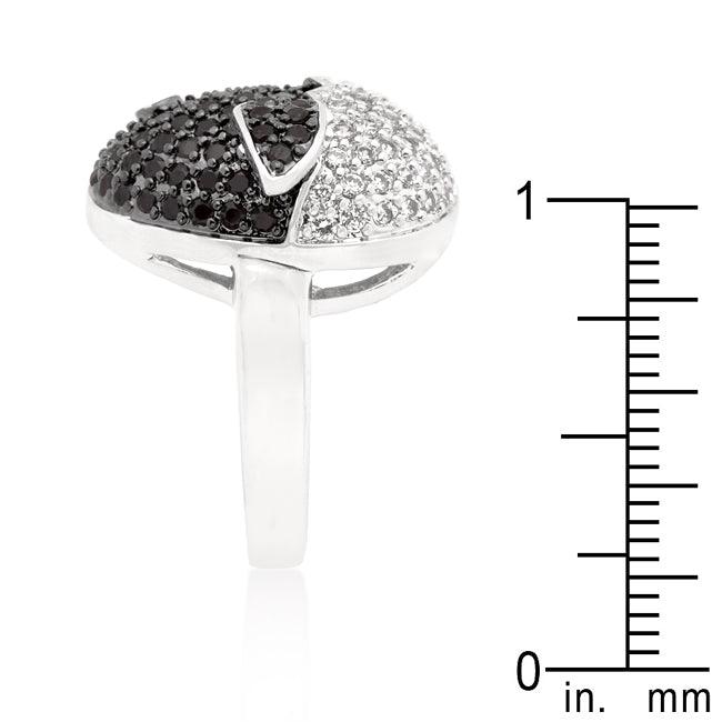 Black and White Cubic Zirconia Baby Chick Ring - Flyclothing LLC