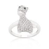 Cubic Zirconia Giraffe Ring - Flyclothing LLC