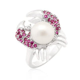 Pearl Crab Cubic Zirconia Ring - Flyclothing LLC