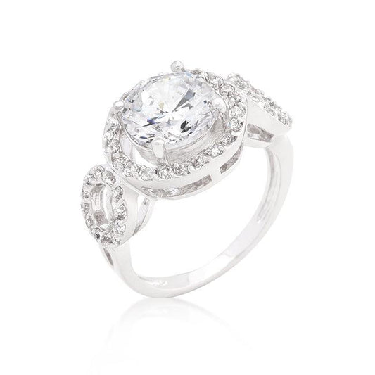 Round Cut Trio Cubic Zirconia Ring - Flyclothing LLC