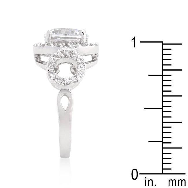 Round Cut Trio Cubic Zirconia Ring - Flyclothing LLC