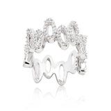 Cubic Zirconia Oval Fashion Ring - Flyclothing LLC