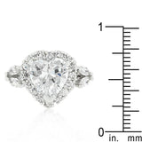 Heart Halo Engagement Ring - Flyclothing LLC