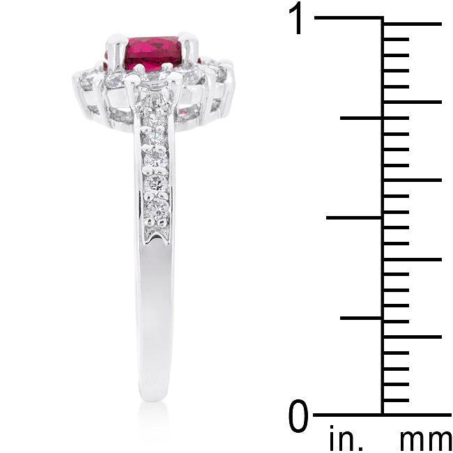 Bella Birthstone Engagement Ring in Pink - JGI