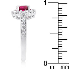 Bella Birthstone Engagement Ring in Pink - JGI