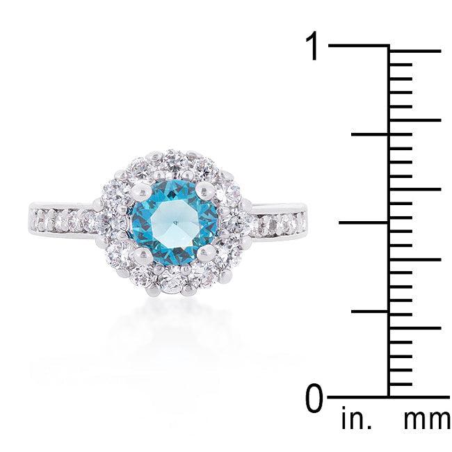 Bella Birthstone Engagement Ring in Blue - JGI