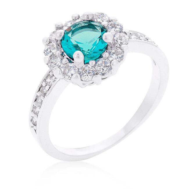 Bella Birthstone Engagement Ring in Blue - JGI