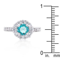 Bella Birthstone Engagement Ring in Blue - JGI