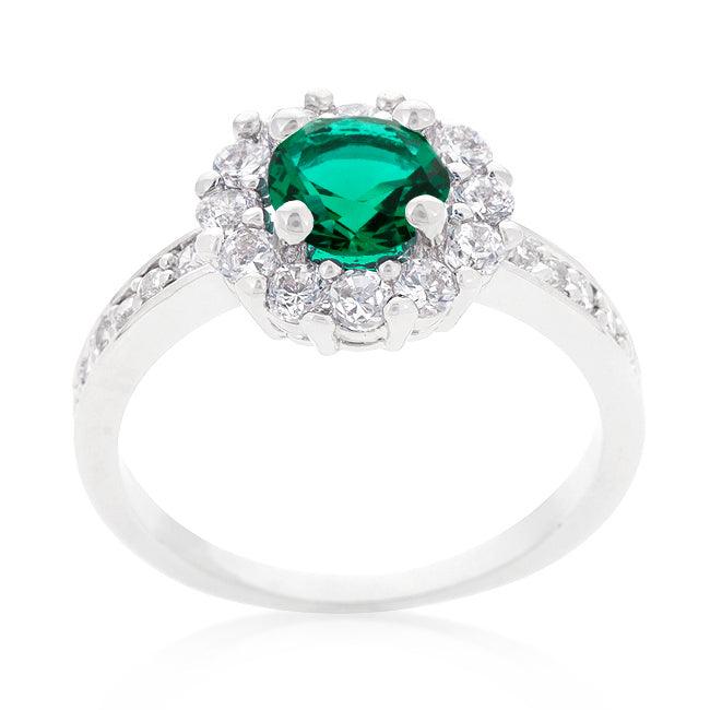 Bella Birthstone Engagement Ring in Green - JGI