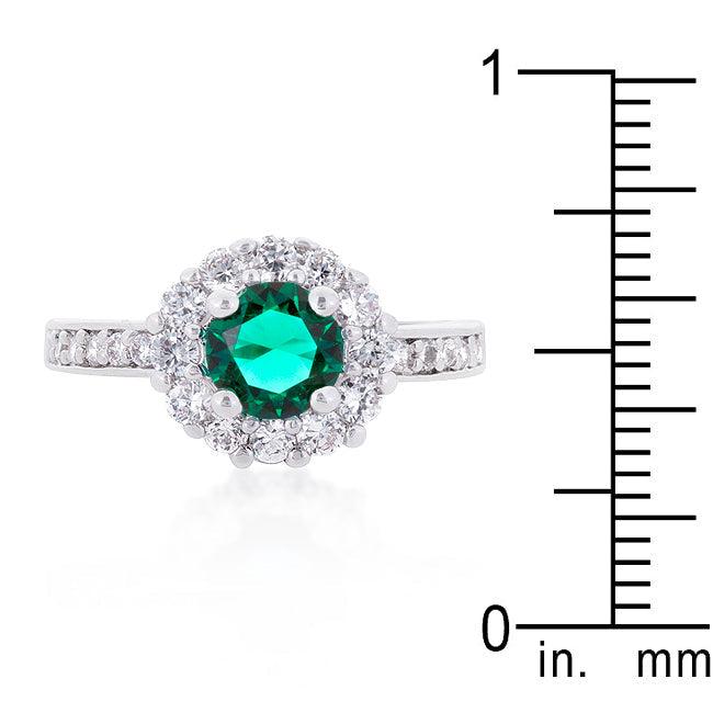 Bella Birthstone Engagement Ring in Green - JGI