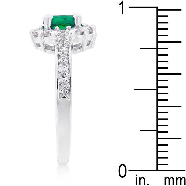 Bella Birthstone Engagement Ring in Green - JGI