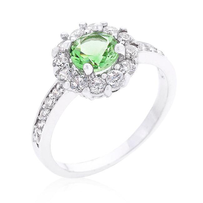 Bella Birthstone Engagement Ring in Green - JGI