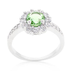 Bella Birthstone Engagement Ring in Green - JGI