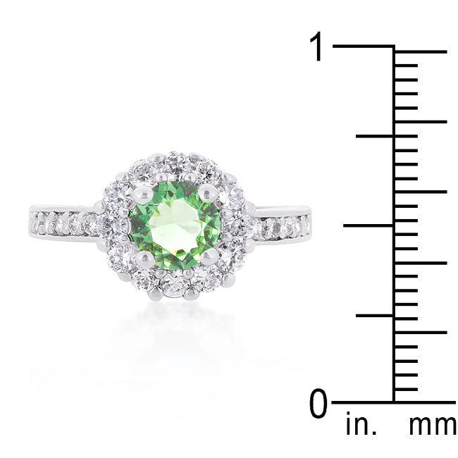 Bella Birthstone Engagement Ring in Green - JGI