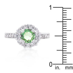 Bella Birthstone Engagement Ring in Green - JGI