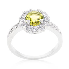 Bella Birthstone Engagement Ring in Yellow - JGI