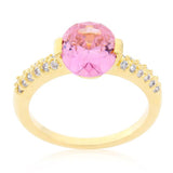 Pink Oval Cubic Zirconia Engagement Ring - Flyclothing LLC