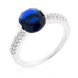 Blue Oval Cubic Zirconia Engagement Ring - Flyclothing LLC