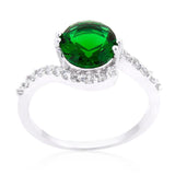 Green Swirling Engagement Ring - Flyclothing LLC