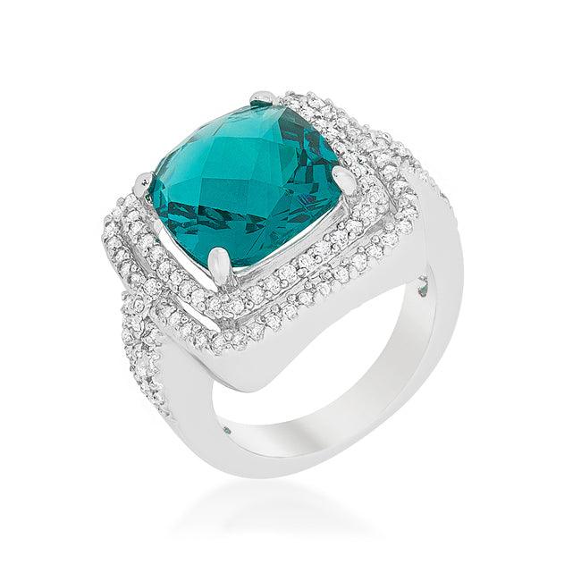 Candy Aqua Cocktail Ring - Flyclothing LLC